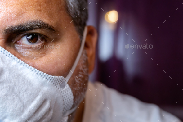 Man with medical mask - Stock Photo - Images