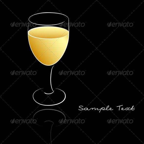 White Wine - Food Objects