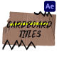 Torn Cardboard Titles for After Effects - VideoHive Item for Sale