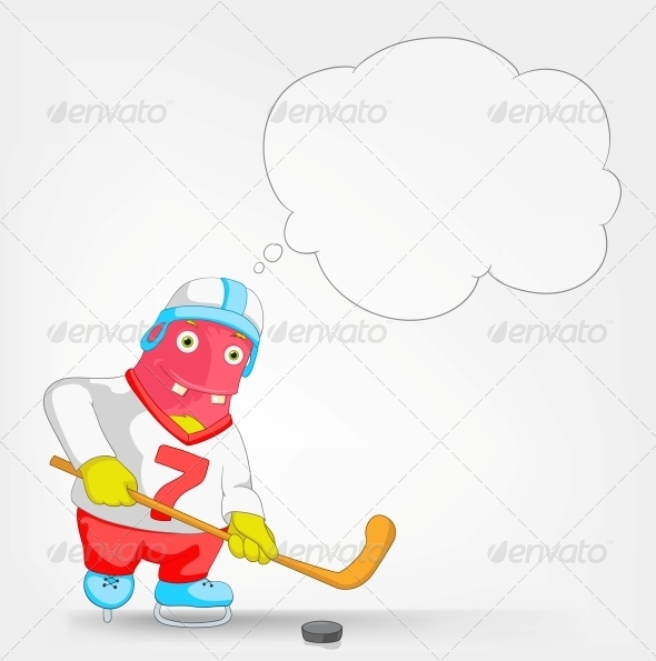 Funny Monster - Hockey - Monsters Characters