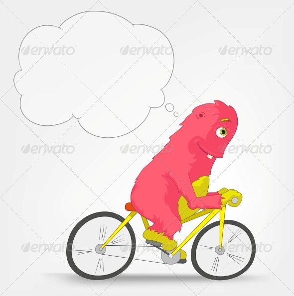 Funny Monster - Biker - Monsters Characters