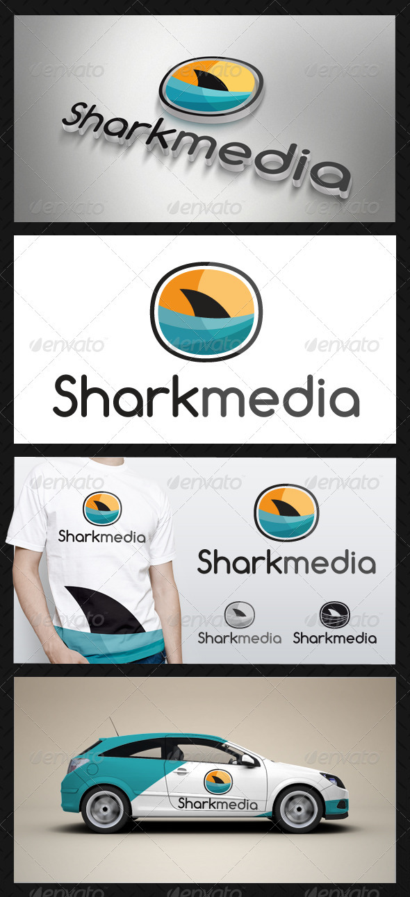 Shark Media Logo - Animals Logo Templates