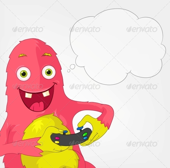 Funny Monster - Gamer - Monsters Characters