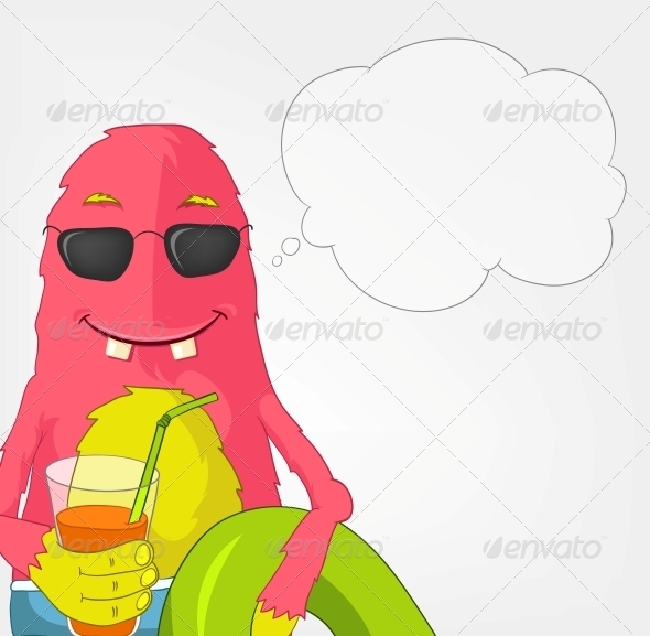 Funny Monster - Beach - Monsters Characters