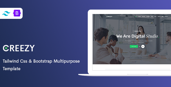 Creezy - Tailwind Css & Bootstrap Multipurpose Template