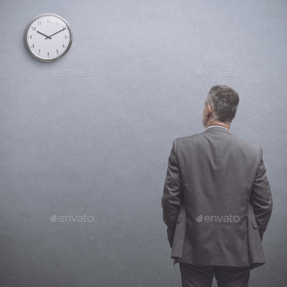 Businessman waiting for a meeting - Stock Photo - Images