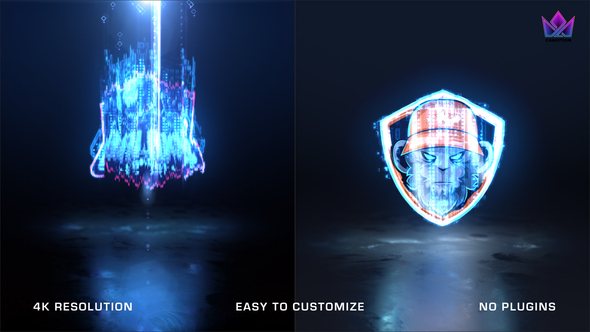 Glitch Futuristic Logo Reveal 44227755