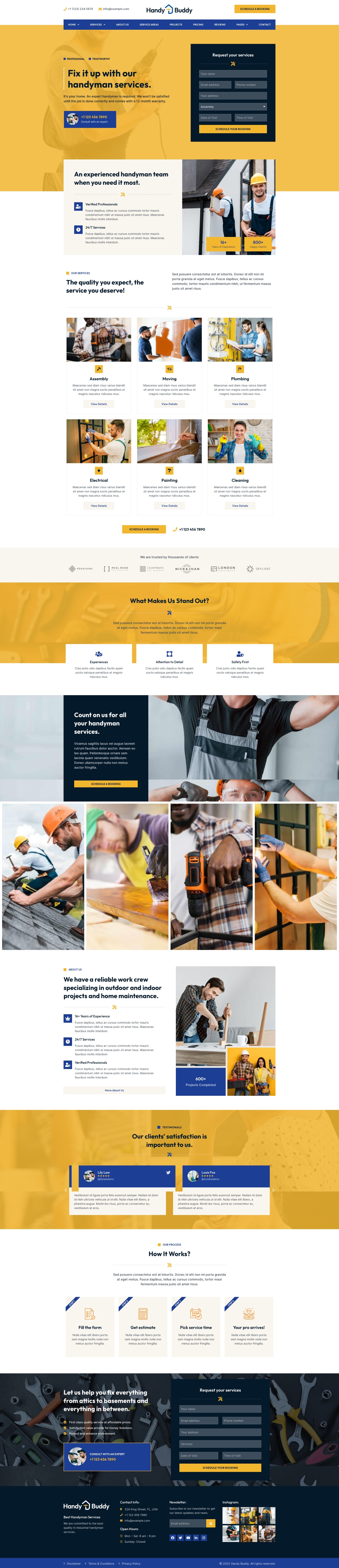 Handy Buddy - Handyman Services Elementor Pro Template Kit by oxaart