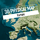 3D Physical Map - Europe PP - VideoHive Item for Sale