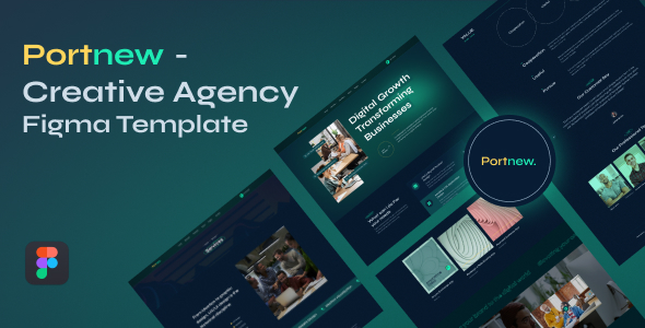 Portnew - Creative Agency Figma Template