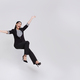 Young beautiful smiling asian businesswoman floating in mid-air and announcement something - PhotoDune Item for Sale
