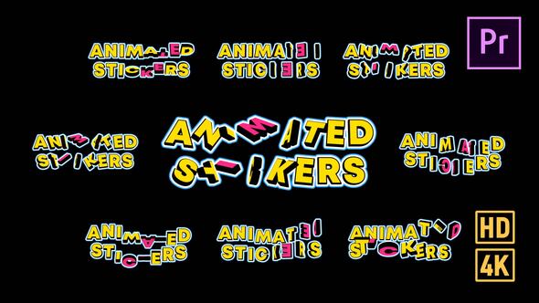Animated Text Stickers - Premiere Pro