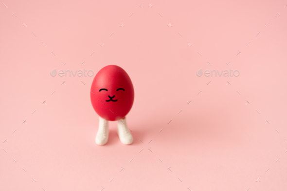 Easter egg with legs - Stock Photo - Images