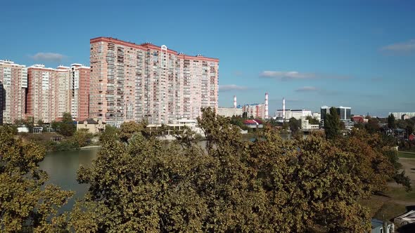 Aerial City View of Krasnodar Russian Federation 2020 alt