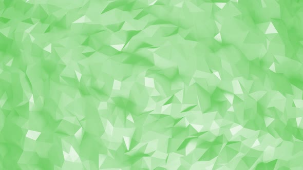 Low Poly Crystal Texture Green Background
