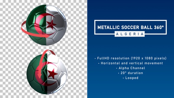 Metallic Soccer Ball 360º - Algeria
