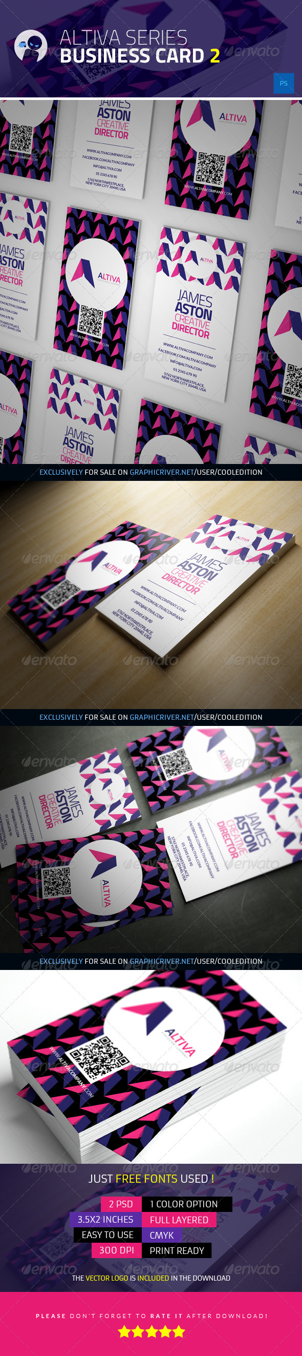Altiva Series - Business Card 2 - Creative Business Cards