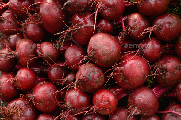 Fresh organic beet, beetroot as background. Local vegetables. - Stock Photo - Images
