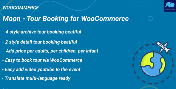 Moon  Tour Booking for WooCommerce