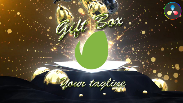 Gift Box Logo for DaVinci Resolve