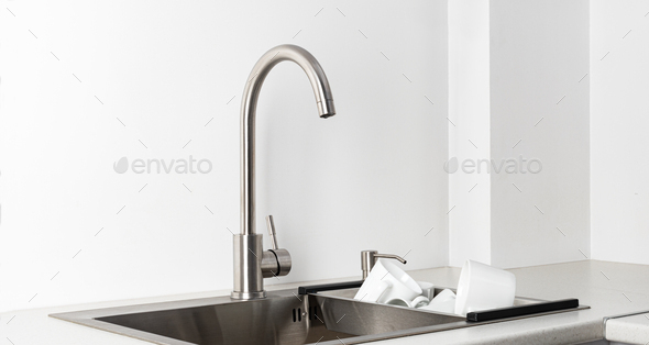 Kitchen sink - Stock Photo - Images