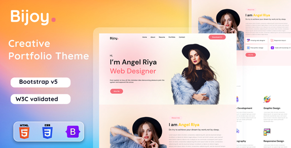 Bijoy- Personal Portfolio Bootstrap 5 HTML Template