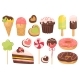 Sweets and Dessert Set, Vectors | GraphicRiver