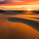 Picturesque desert landscape with a golden sunset over the dunes - PhotoDune Item for Sale