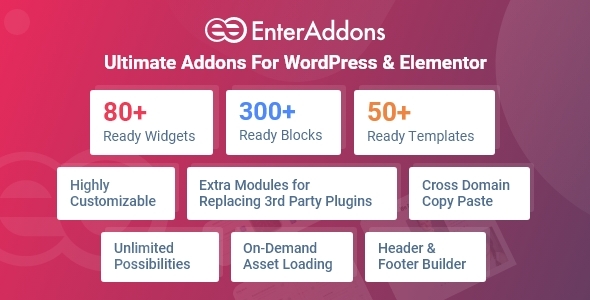 EnterAddons Pro | Ultimate Addons For WordPress And Elementor