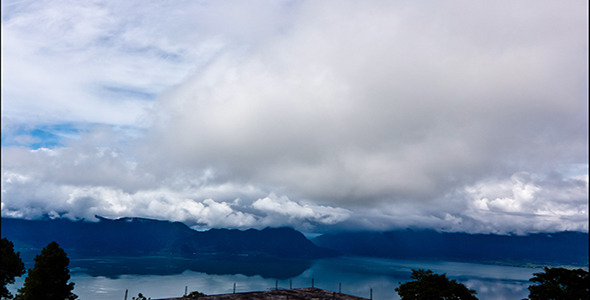 Maninjau Lake and Clouds Time Lapse - 4K Res alt