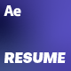 Resume - Portfolio - VideoHive Item for Sale