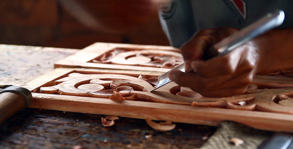 Wood Carving 3 - Full HD, Stock Footage | VideoHive