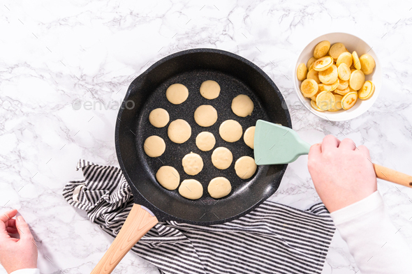 Mini pancake cereal Stock Photo by arina-habich