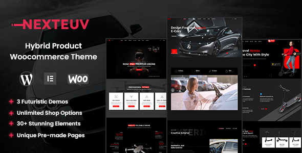 NextEuv – EV Car, Bike Shop Theme