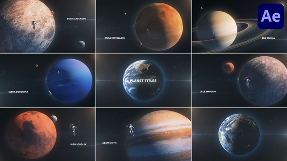 Planet Titles for After Effects