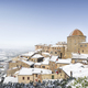 A view of Volterra town after a snowfall. Tuscany - PhotoDune Item for Sale