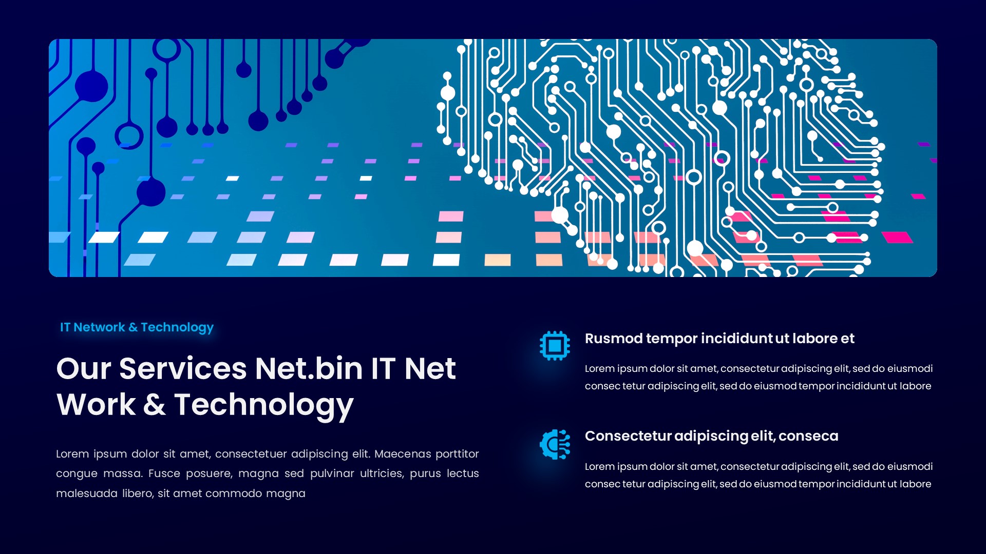 Net.bin - IT Network & Technology Google Slides Template, Presentation ...
