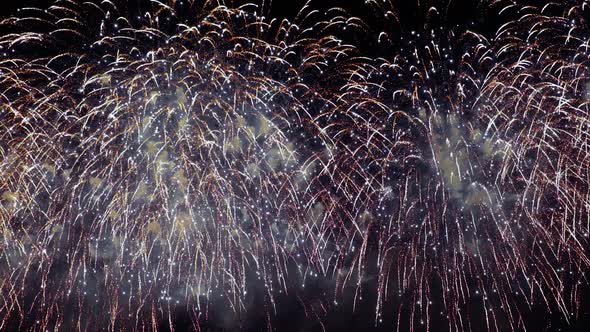 Colorful Fireworks Exploding in the Night Sky alt