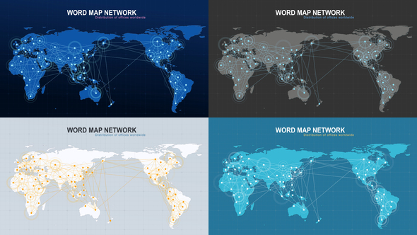 World Map Network