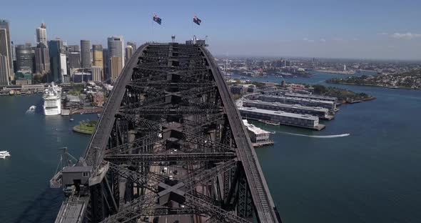 Flying Across The Sydney Harbour Bridge