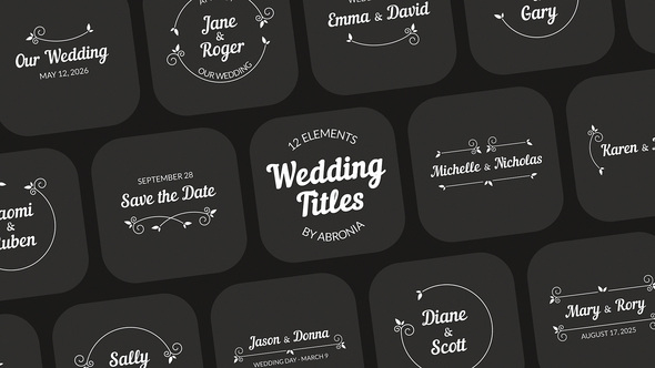 Wedding Titles