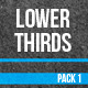 Lower Thirds Pack 1 - VideoHive Item for Sale
