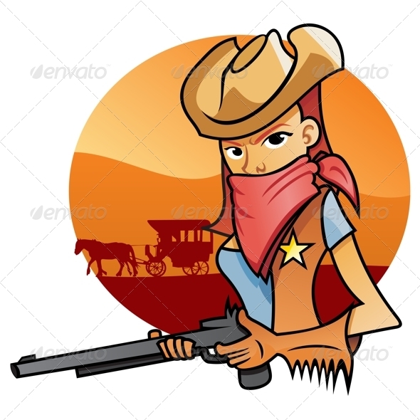 Portrait of Cowgirl - People Characters