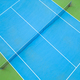 aerial view of a serene blue-green tennis court in an empty state - PhotoDune Item for Sale