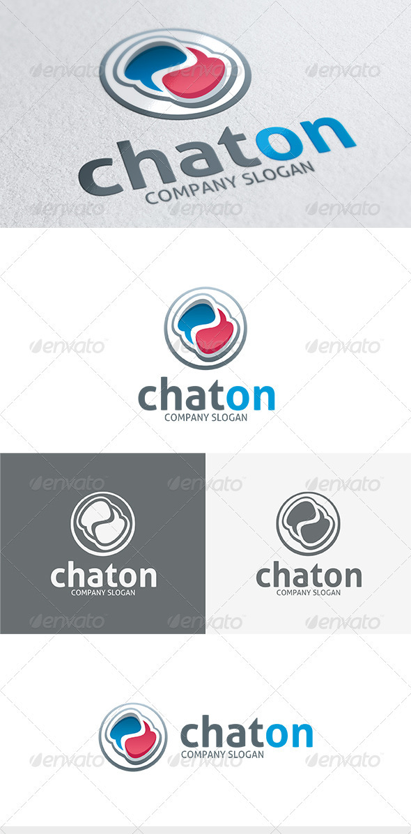 Chat On Logo - Vector Abstract