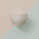 White coffee cup on two tone pastel color - PhotoDune Item for Sale
