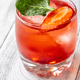 Glass of Strawberry Basil Lemonade cocktail - PhotoDune Item for Sale
