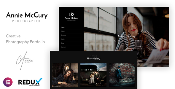Annie - Creative Photography Elementor WordPress Theme