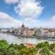 Astonishing cityscape of Budapest  with  Széchenyi Chain bridge over Danube river and Parliament. - PhotoDune Item for Sale