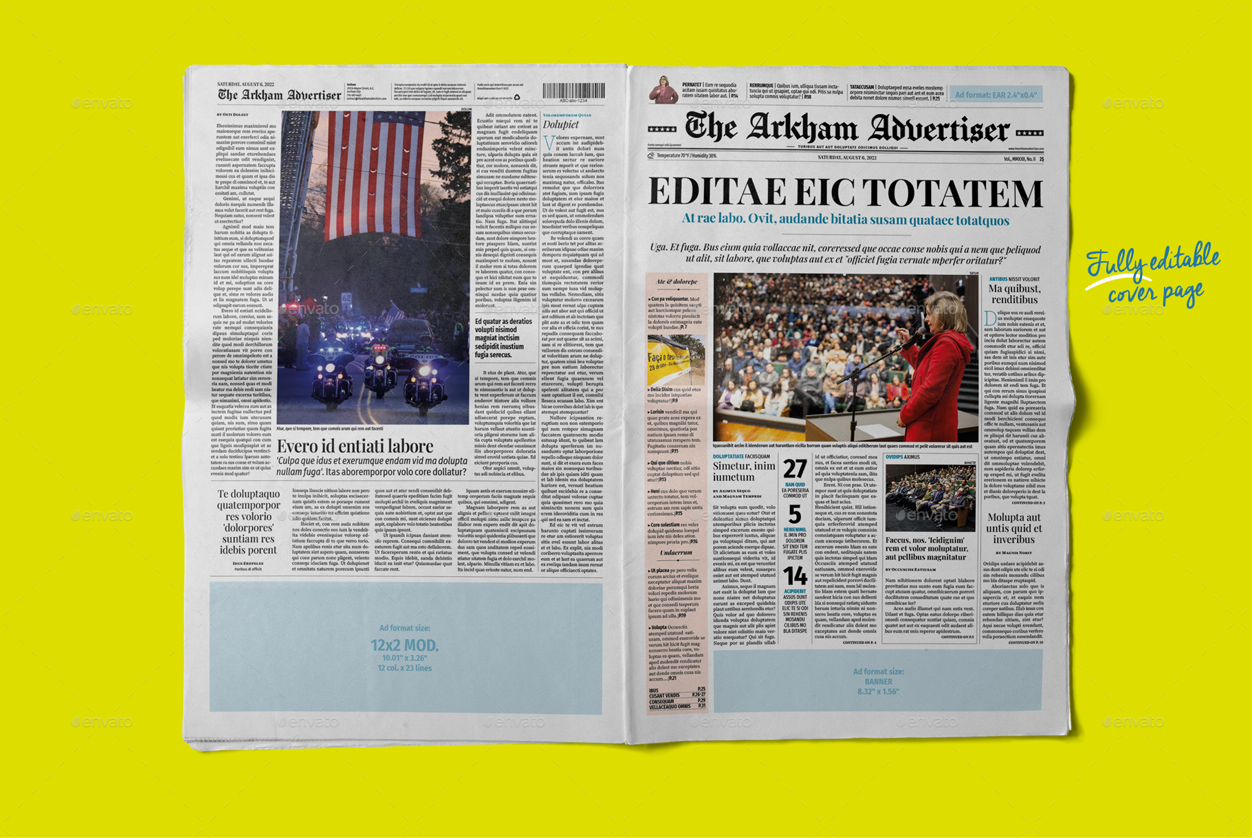 InDesign Tabloid Newspaper Template Print Templates GraphicRiver InDesign Tabloid Newspaper Template Print Templates GraphicRiver